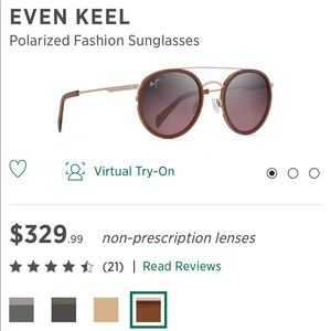 Maui Jim Even Keel Fashion Sunglasses